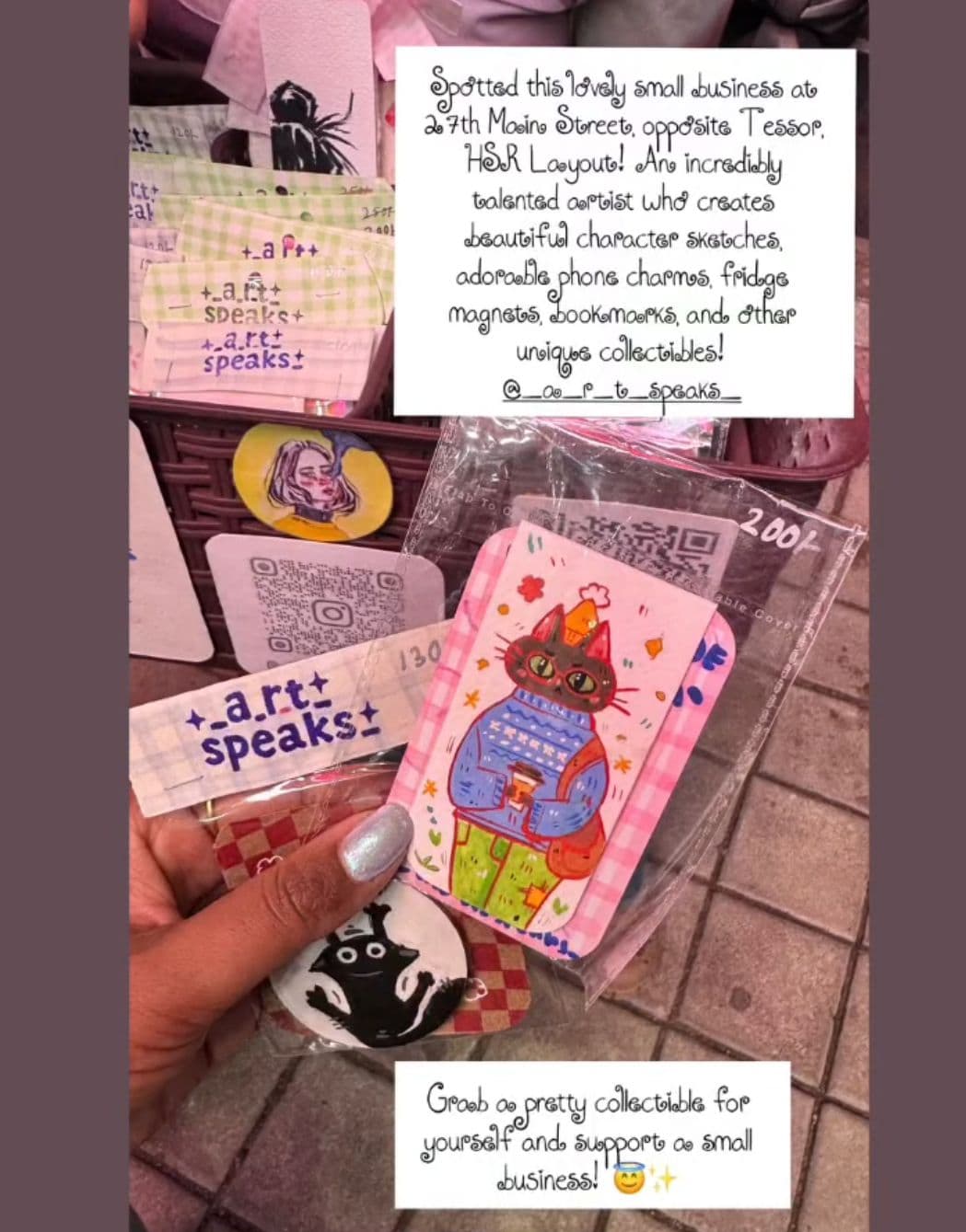 Story: spotted this lovely small business in HSR Layout