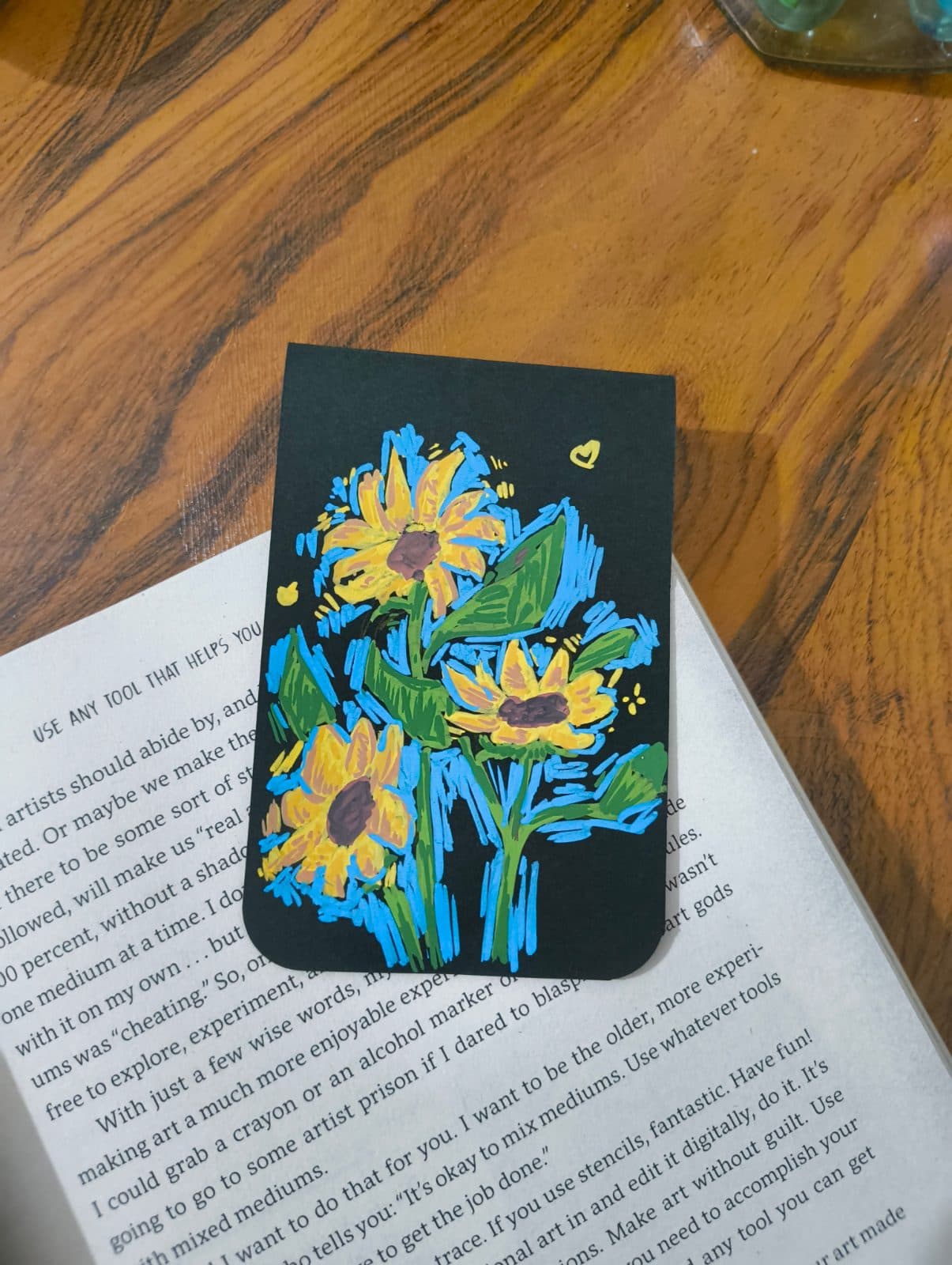 Sunflowers magnetic bookmarks